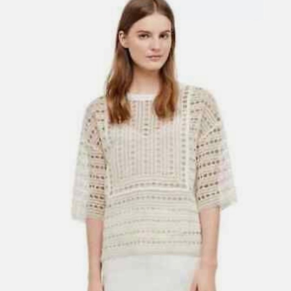 Tory Burch White Crochet Blouse - Picture 2 of 12